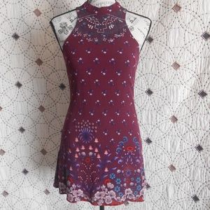 EUC Miami Maroon Sleeveless Lined Dress XS